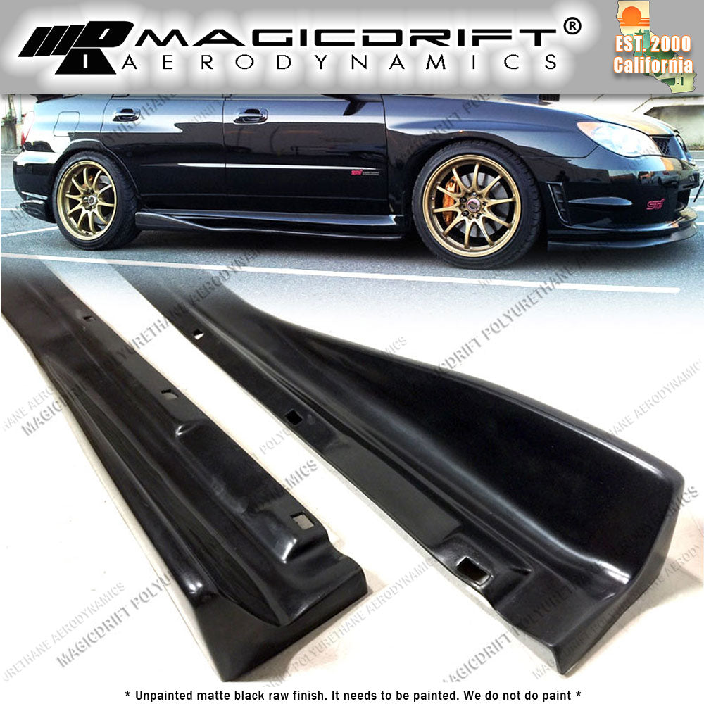 04-07 Subaru Impreza WRX STI CS Style Side Skirt Rocker Panel Extension Lips (Pair)
