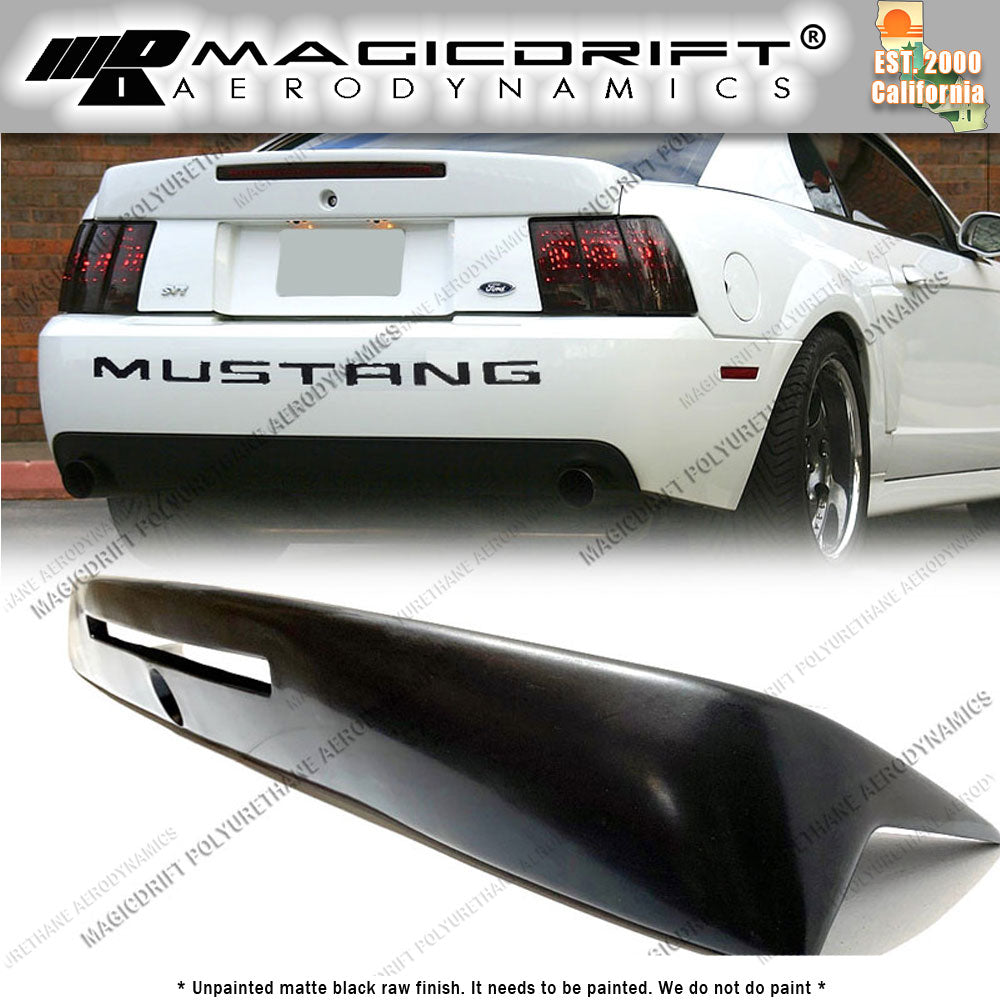 99-04 Ford Mustang Cobra Style Rear Trunk Deck Spoiler (w/ 3rd Brake Light Cutout)