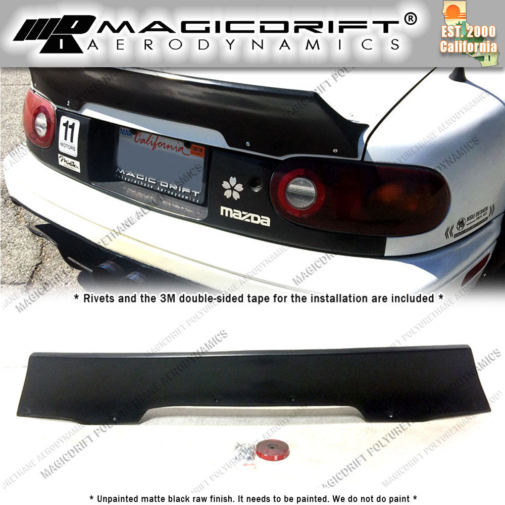 90-97 Mazda Miata RB Style Rear Truck Deck Spoiler Duckbill Wing
