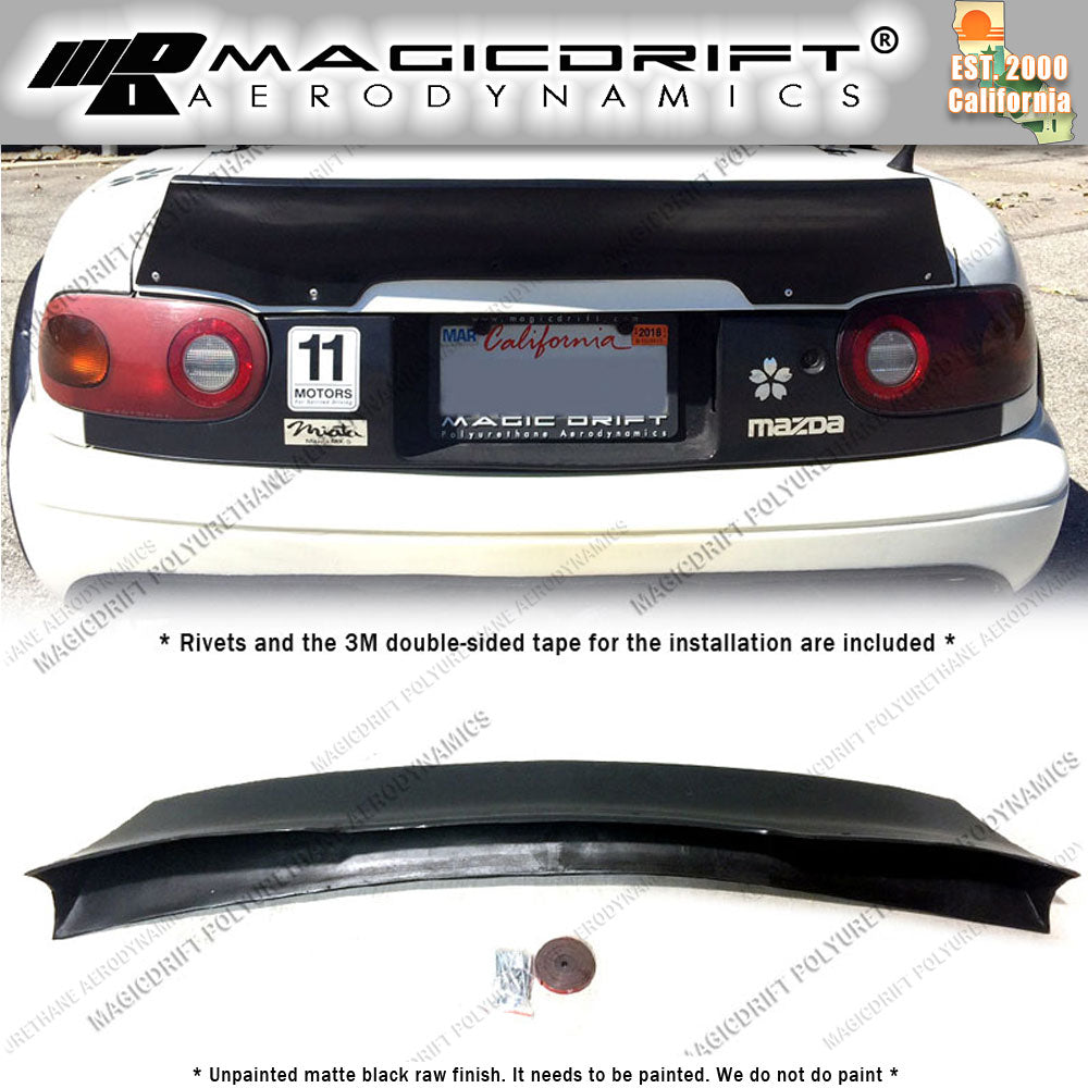 90-97 Mazda Miata RB Style Rear Truck Deck Spoiler Duckbill Wing