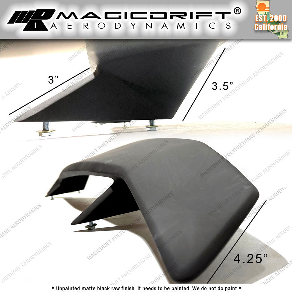Universal 52" Touring Style Rear Truck Single Deck Spoiler Wing - Fiberglass (FRP)