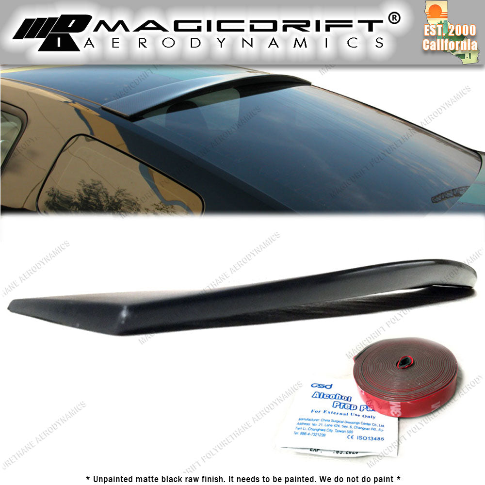 15-18 Ford Mustang Quarter Panel Side Scoops + Window Louver Cover Combo Kit