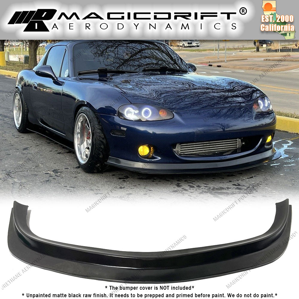 01-05 Mazda Miata MDA Track Style Front Bumper Chin Spoiler Lip