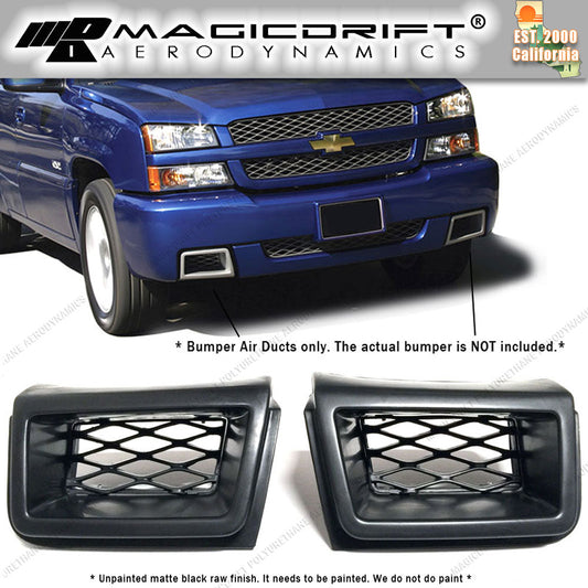 03-07 Chevy Silverado SS Style Front Bumper Air Ducts Vent