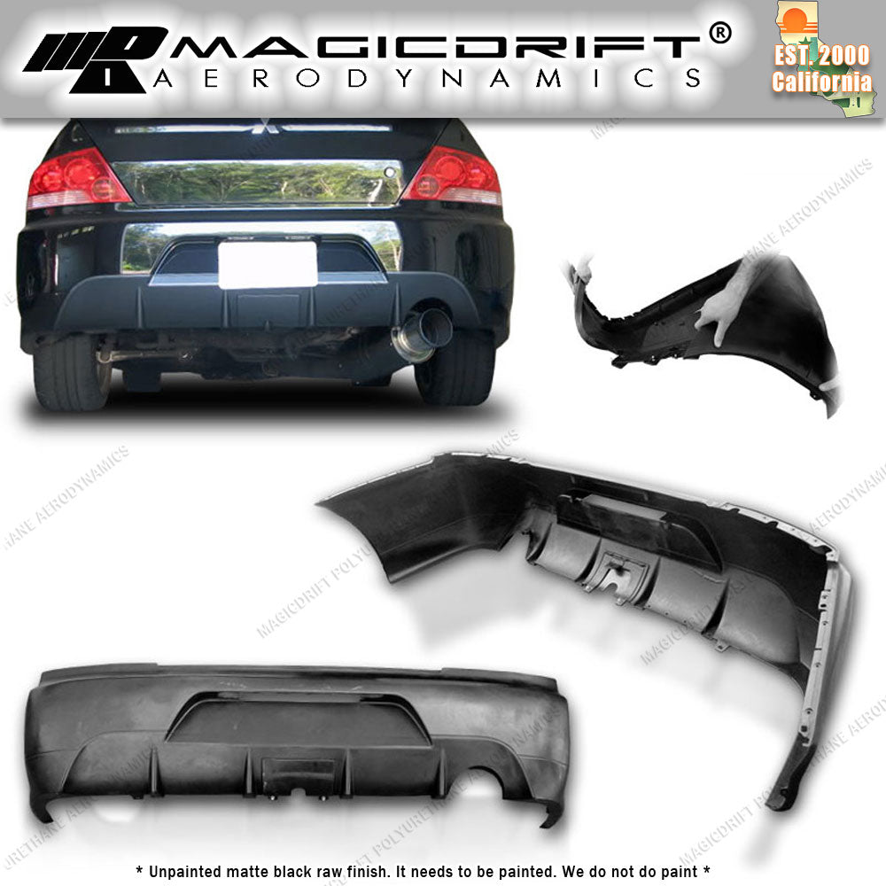 03-07 Mitsubishi EVO MR Style Rear Bumper Cover Replacement