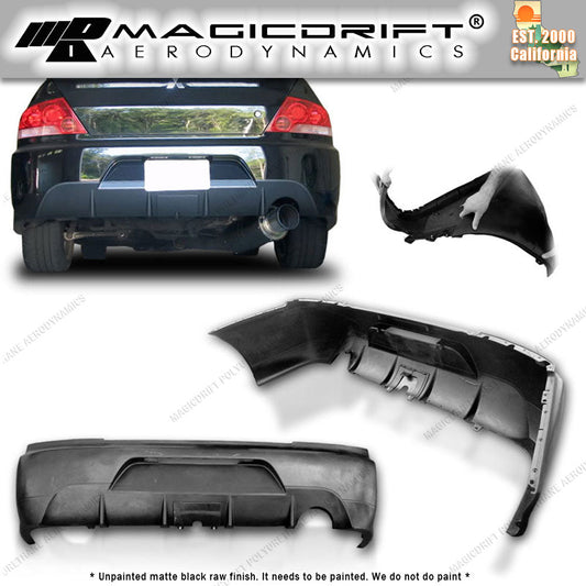 03-07 Mitsubishi EVO MR Style Rear Bumper Cover Replacement