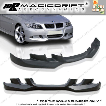 06-08 BMW E90 3-Series Sedan AC Style Front Bumper Chin Spoiler Lip
