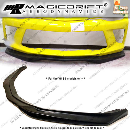 16-18 Chevy Camaro V8 SS DT Stage II Style Front Bumper Chin Spoiler Lip