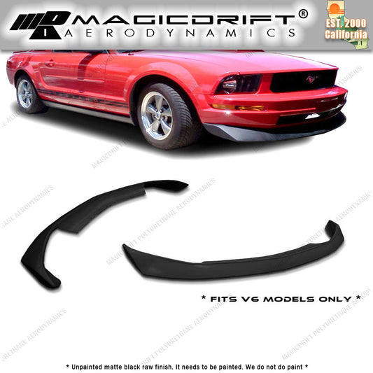 05-09 Ford Mustang V6 B2 Style Front Bumper Chin Spoiler Lip