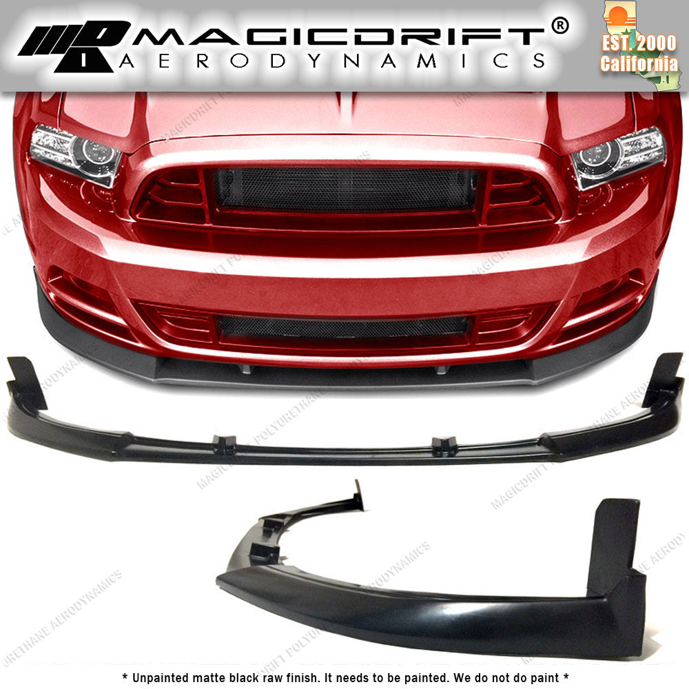 13-14 Ford Mustang CV Style Front Bumper Chin Spoiler Lip