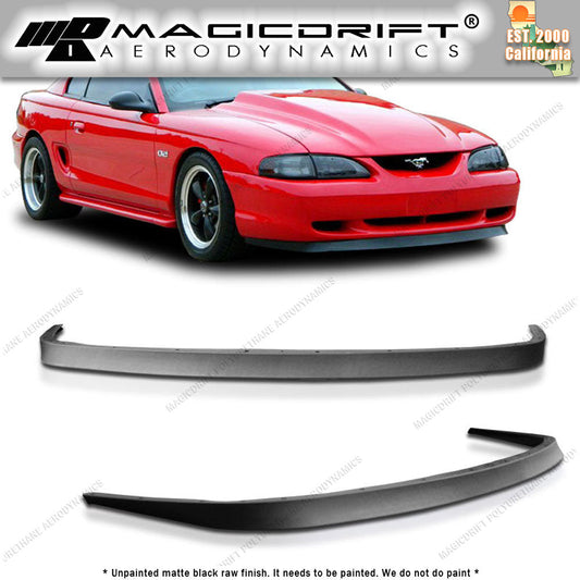94-98 Ford Mustang MACH1 Style Front Bumper Chin Spoiler Lip