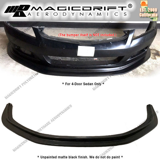 06-07 Honda Accord Sedan MDA Style Front Bumper Chin Spoiler Lip