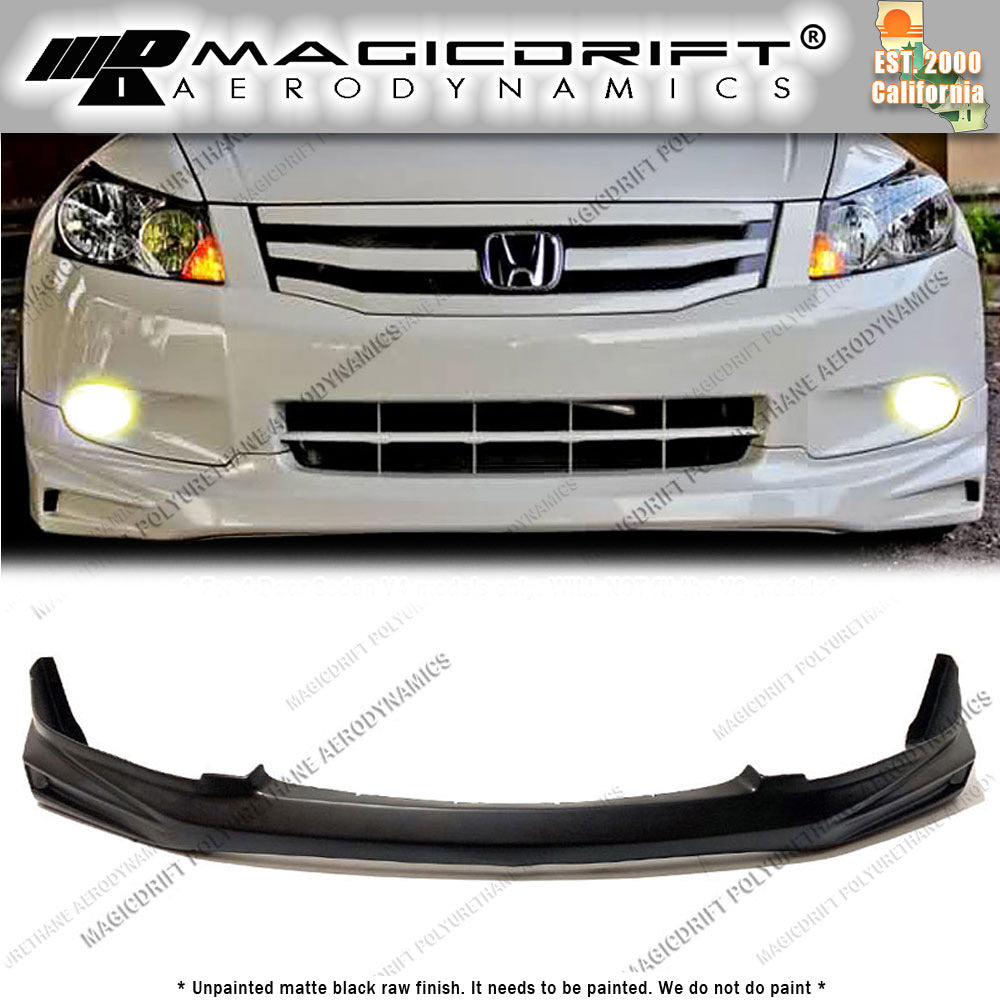 08-10 Honda Accord Sedan 4-cylinder only MUG Style Front Bumper Chin Spoiler Lip