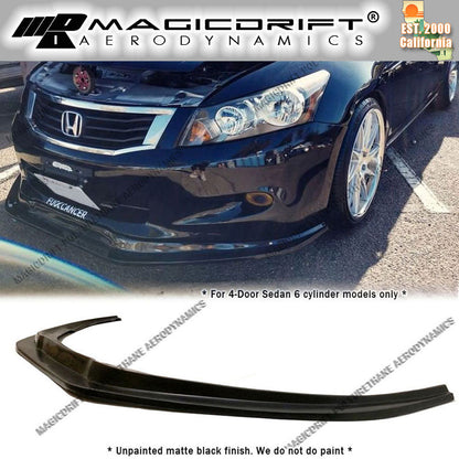 08-10 Honda Accord Sedan 6-cylinder only MDA Style Front Bumper Chin Spoiler Lip