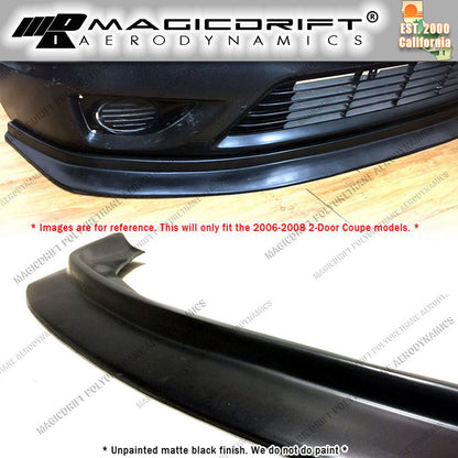 06-08 Honda Civic Coupes MDA Style Front Bumper Chin Spoiler Lip