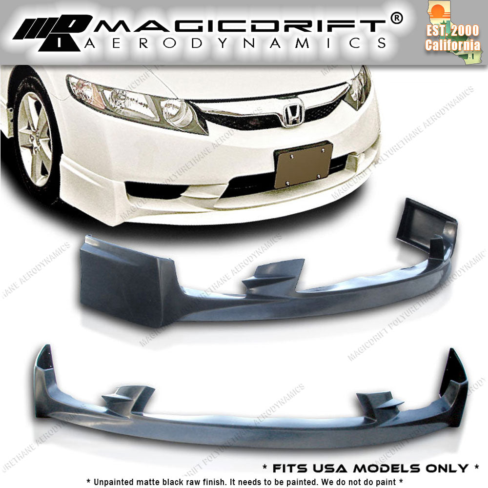 09-11 Honda Civic Sedan MU Style Front Bumper Chin Spoiler Lip