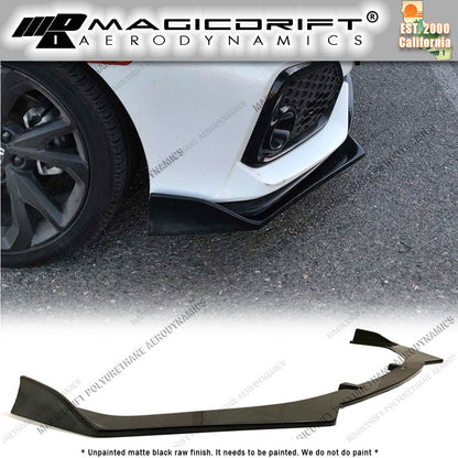 17-19 Honda Civic Hatchback CS Style Front Bumper Chin Spoiler Lip