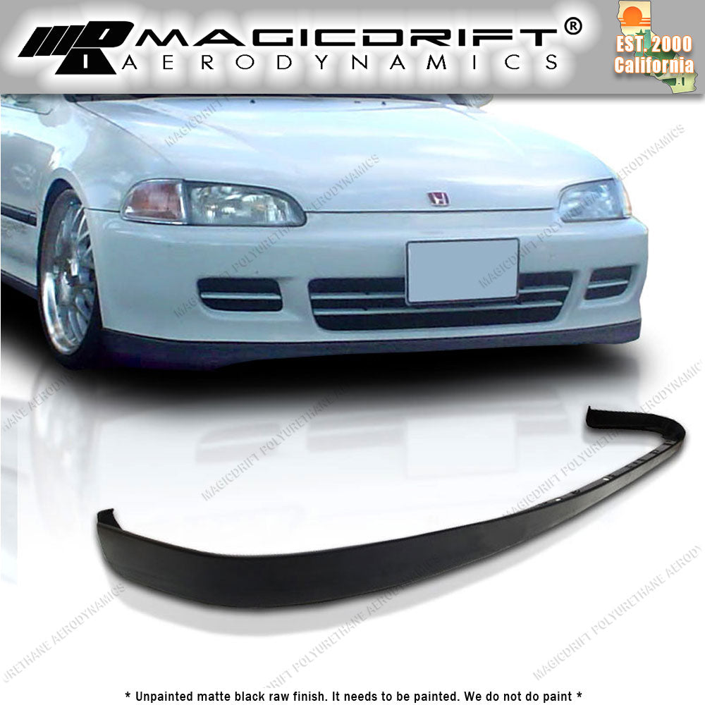 92-95 Honda Civic Coupes/Hatchback SiR Style Front Bumper Chin Spoiler Lip