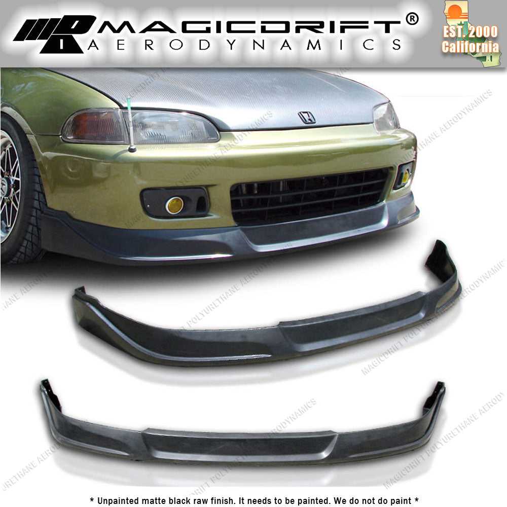 92-95 Honda Civic Coupes/Hatchback Type Concept Style Front Bumper Chin Spoiler Lip