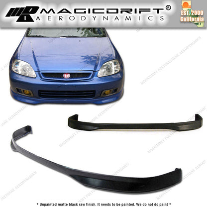 99-00 Honda Civic TR Style Front Bumper Chin Spoiler Lip