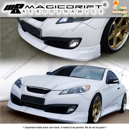 10-12 Hyundai Genesis 2DR Coupe MS Style Front Bumper Chin Spoiler Lip