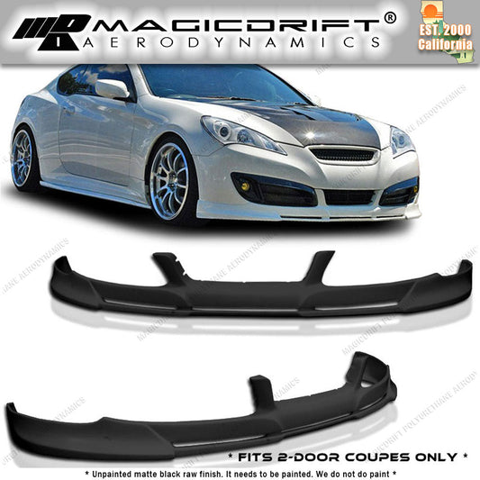 10-12 Hyundai Genesis 2DR Coupe PD Style Front Bumper Chin Spoiler Lip