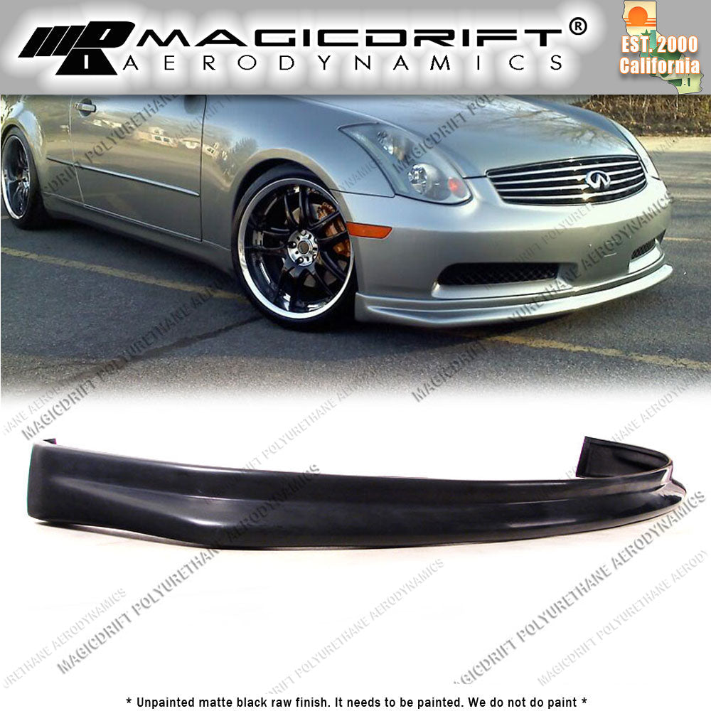 03-05 Infiniti G35 2DR Coupe N1 Style Front Bumper Chin Spoiler Lip