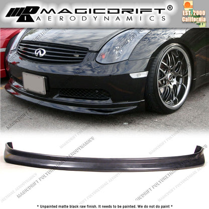 03-05 Infiniti G35 2DR Coupe N1 Style Front Bumper Chin Spoiler Lip