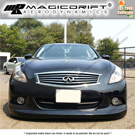 10-13 Infiniti G37 4DR Sedan GL Style Front Bumper Chin Spoiler Lip
