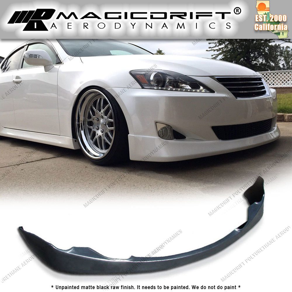 06-08 LEXUS IS250/IS350 V Style Front Bumper Chin Spoiler Lip – Magic Drift