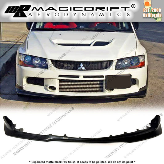 06-07 Mitsubishi Lancer EVO  JS Style Front Bumper Chin Spoiler Lip