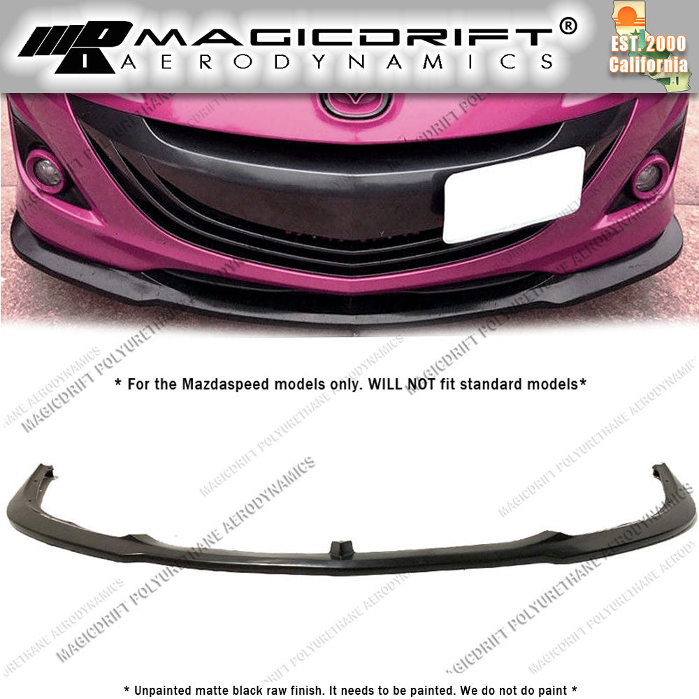 10-13 Mazdaspeed Speed 3 MS Style Front Bumper Chin Spoiler Lip