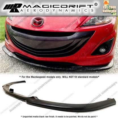 10-13 Mazdaspeed Speed 3 MS Style Front Bumper Chin Spoiler Lip