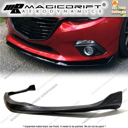 14-16 Mazda 3 MS Style Front Bumper Chin Spoiler Lip