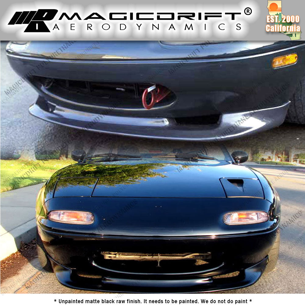 90-97 Mazda Miata  GV Style Front Bumper Chin Spoiler Lip