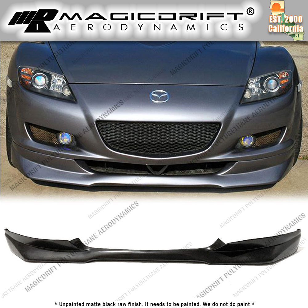 04-08 Mazda RX-8 RE Style Front Bumper Chin Spoiler Lip