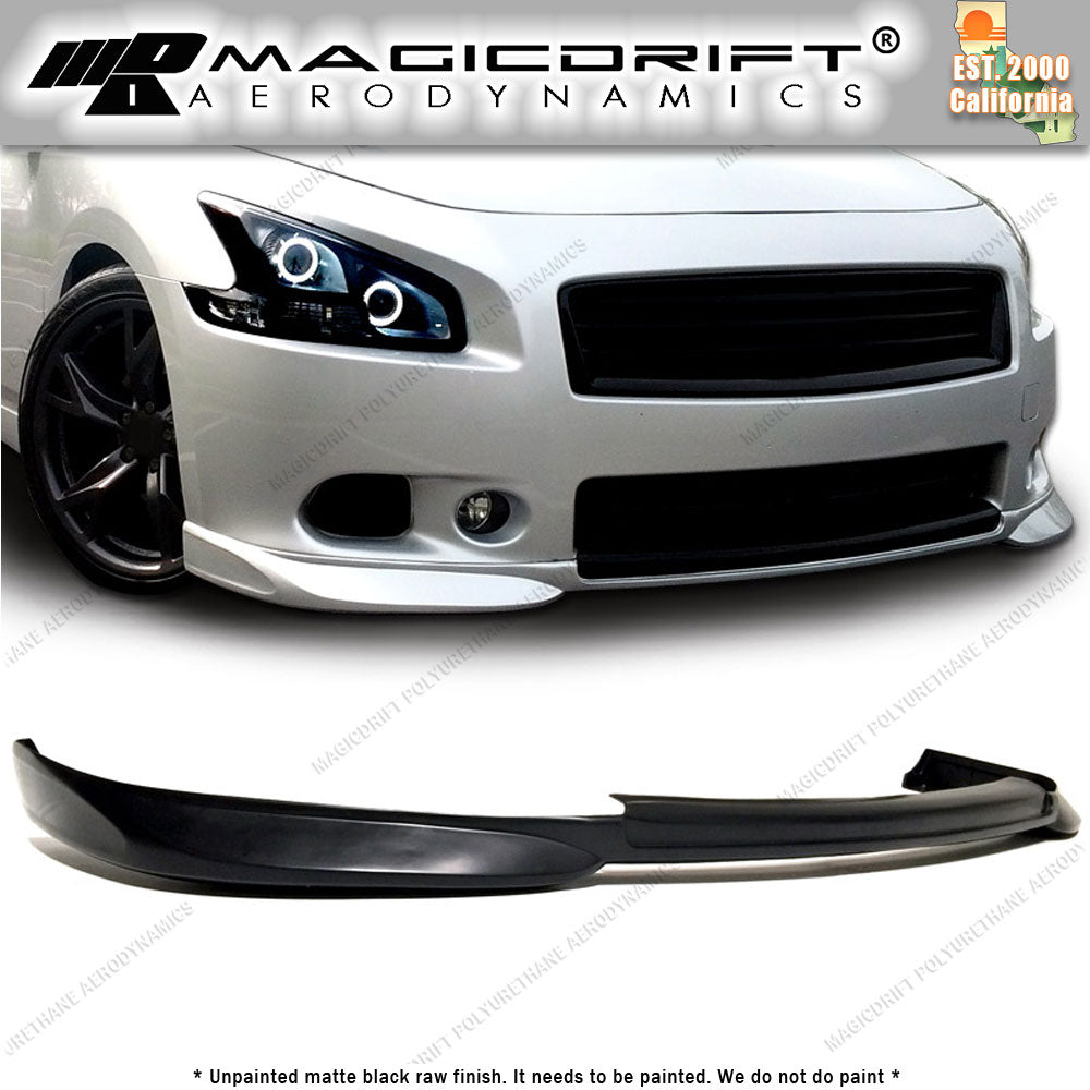 09-14 Nissan Maxima STL Style Front Bumper Chin Spoiler Lip