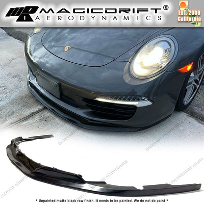 12-16 Porsche 911 991.1 MDA S1 Style Front Bumper Chin Spoiler Lip (Will not fit the GTS, GT3, Turbo bumpers)