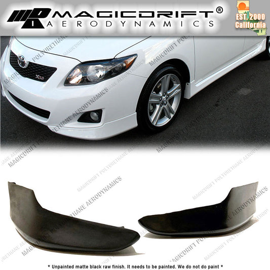 11-13 Toyota Corolla OEM S Sport Style Front Bumper Chin Spoiler Lip (2 pcs)