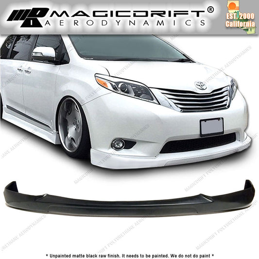11-17 Toyota Sienna LE  CK Style Front Bumper Chin Spoiler Lip
