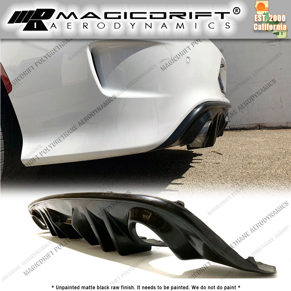 15-19  Dodge Charger MDP V2 Style Rear Bumper Diffuser Lip
