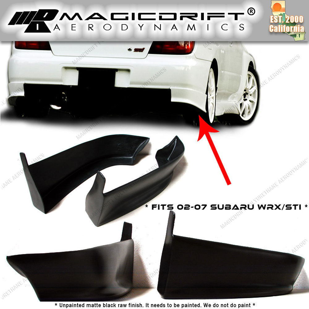 04-05 Subaru Impreza WRX STI SP Style Rear Corner Bumper Lip