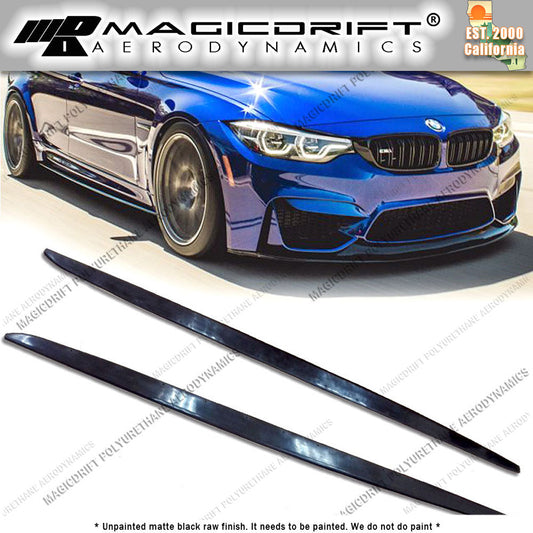 15-19 BMW F80 M3 - MT Style Side Skirt Extension Lip Kit (Pair)