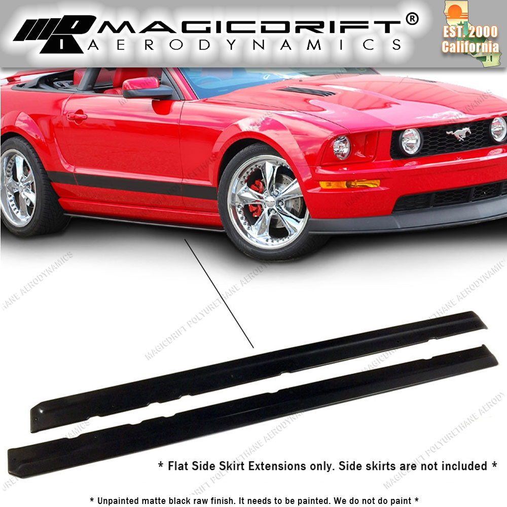 Universal Fit 75" x 5" CDC STYLE SIDE SKIRT SPLITTER FLAT UNDER BODY EXTENSION