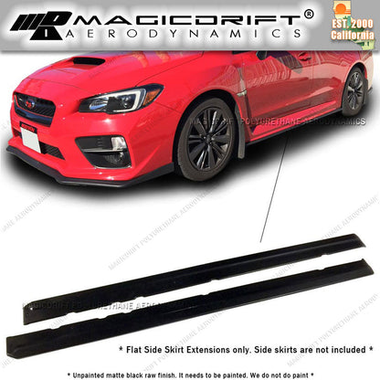 15-19 Subaru Impreza WRX STi JDM Style Side Skirt Rocker Panel Extension Lips (Pair)