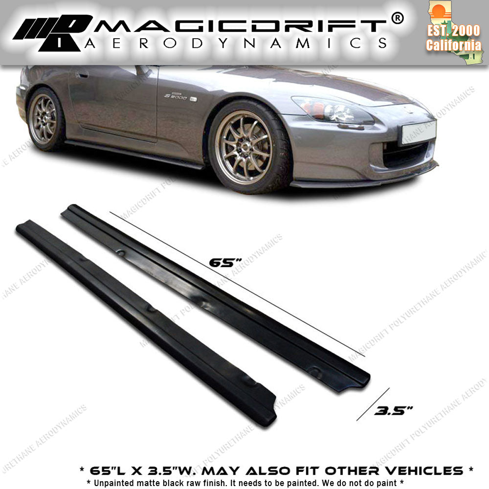 Universal Fit 65 x 3.5 UNIVERSAL DF STYLE SIDE SKIRTS STEP EXTENSION LIP SPLITTERS