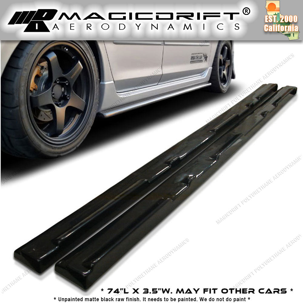 10-12 Mazdas3 4/5 DOORS MS Style Side Skirts Extensions